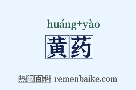 黄药是什么意思的图片